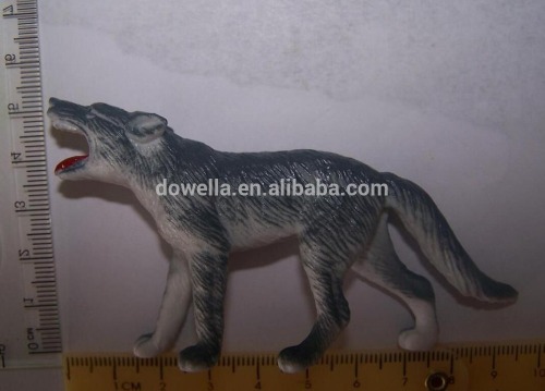 eco-friendly plastic PVC wolf animal figurine