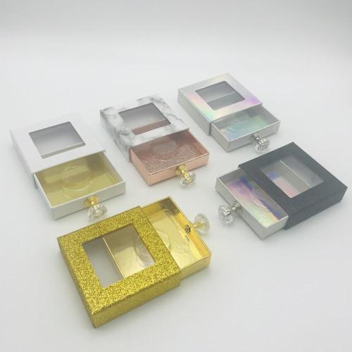 Clear Window Customized Eyelash Packaging Box with Logo