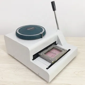 Large Stainless Steel Card Tag Embossing Machine 85.5x55mm