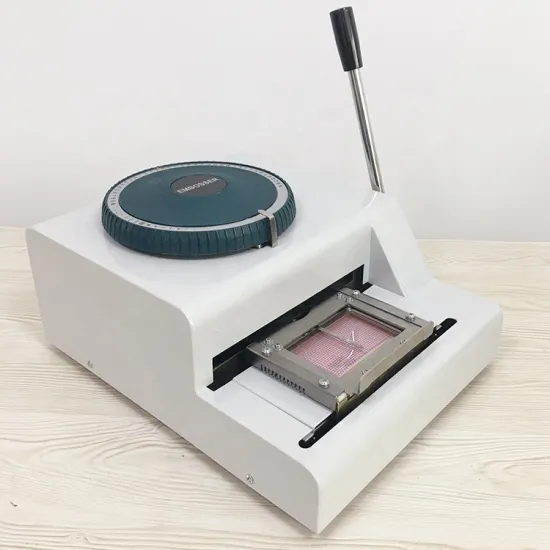 Large Stainless Steel Card Tag Embossing Machine 85.5x55mm