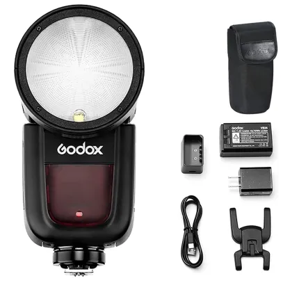 Godox V1 V1C/N/S TTL HSS Speedlite Flash for Canon, Nikon, Sony, Olympus, Panasonic, and Fujifilm Cameras