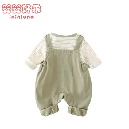Baby Spring Suspender Pants Outfit Set