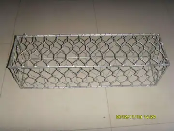 Galvanized Gabion Of Twisted Hexagonal Wire Mesh