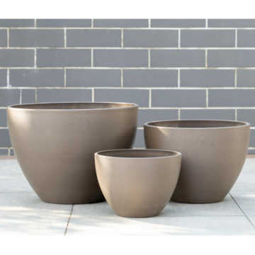 Maceta colgante redonda con forma de huevo