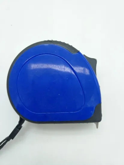 Blue plastic tape measure