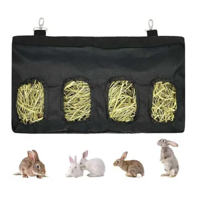 Small Animals Hay Feeder Storage: Guinea Pig and Rabbit Hay Bag