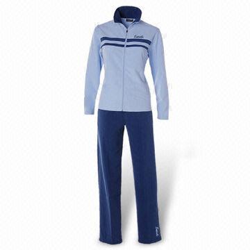 Women's Tracksuit, Made of 100% Polyester, with Embroidered Logo