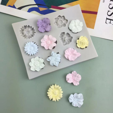 DIY Silicone Molds for Homemade Flower Fondant Cake Decoration