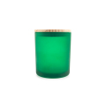 450 ml kaarsencontainer Frosted Green Glass Candle Jar
