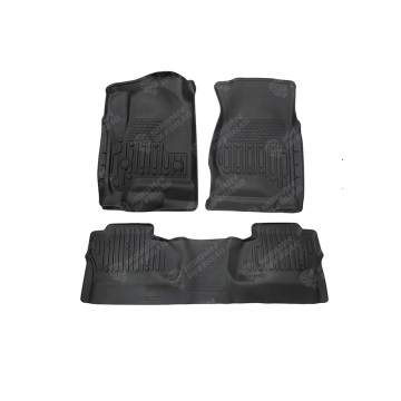 4D Floor Mats TPE4X4 الملحقات الداخلية لـ Silverado/Sierra 1500 Crew Cab Pickup