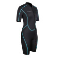 Seaskin Womens Front Zipper Shorty Wetsuit untuk Menyelam