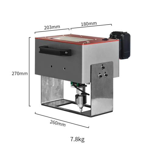 Кішэнная электрычная кропкавая машына маркіроўкі 140x80mm