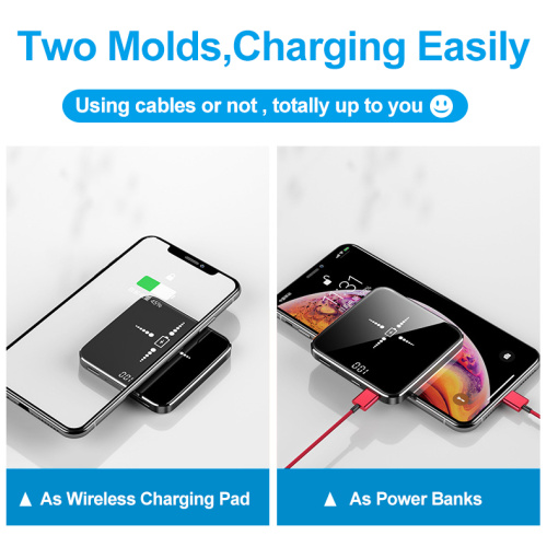10000mAh portable wireless mini power bank