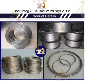 ASTM B863 titanium alloy wire in spool