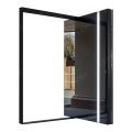 Modern Mirror Pivot Entrance Door With Led Light