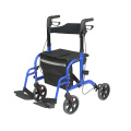 Two in one Foot Rest Rollator Walker