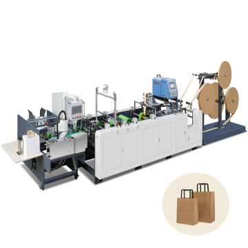 Fully Automatic Paper Handle Bag Machine with Hot Melt Glue for Factory Direct Production