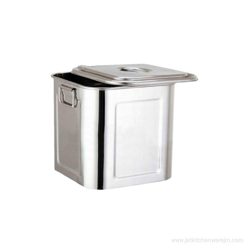 Stainless Steel Square Soup Barrel