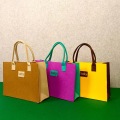 Bolsa de bolso de fieltro colorido personalizado