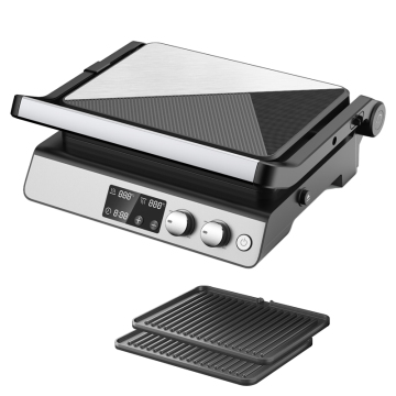 2024 New Style 4-Slice Digital Detachable Indoor Panini Grill with Time & Temp Control