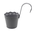 Round wall-mounted lace metal pot