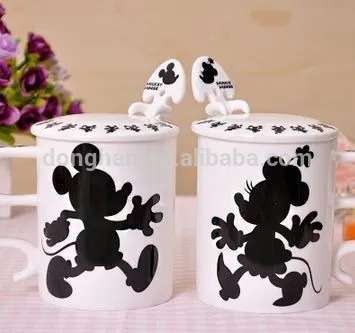 ceramic mug with novelty spoon made in china factory directly,