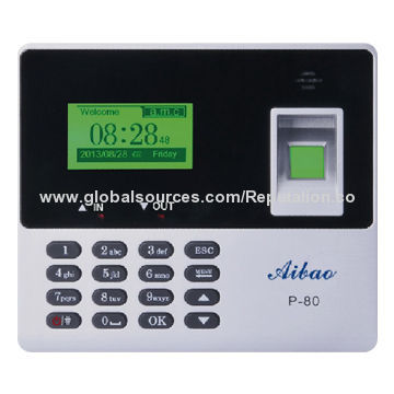 Finger Print Machine with U-disk Communication, 100-240V AC/50/60Hz Input