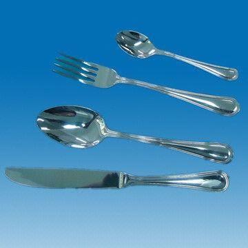 Stainless Steel Flatware Set with Mirror/Grinder Polish Surface Finish