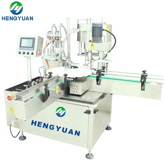 Automatic Turntable Driving Bottle Liquid Filling and Capping Machine HYG2S1-100X