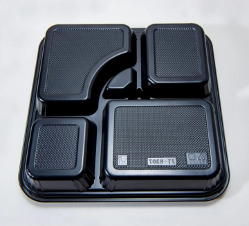 Disposable plastic lunch box