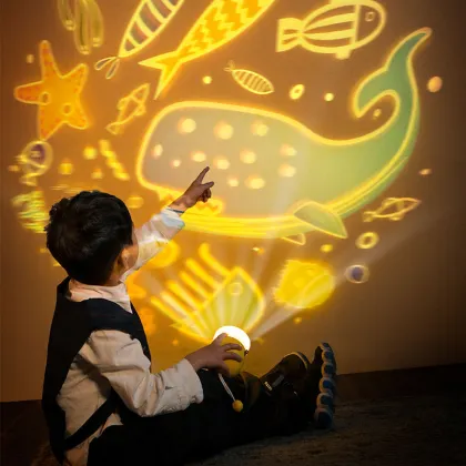 Star projector LED galaxy light night light