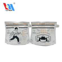 Shaped Stand Up Coffee Packaging Bags With Zipper
