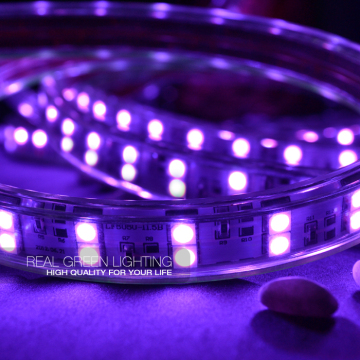 High quality SMD5050 Purple Double Row flexible LED Strip Light for Party Decoration