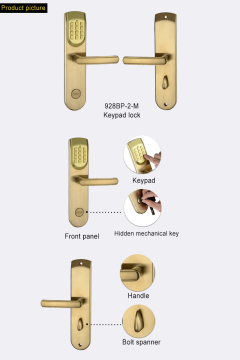 High Glass CE Certificate Intelligent Security Keypad Lock