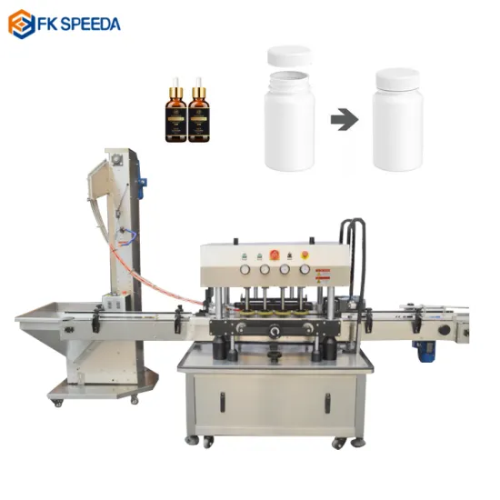 High-Speed Automatic 8-Wheel Capping Machine for Bottle Screw Cap Application