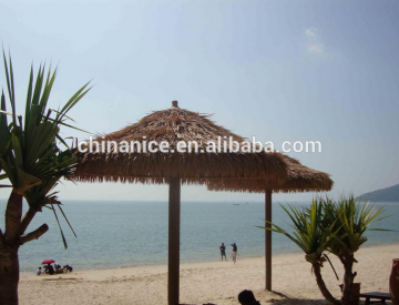 thatch umbrella cover with reed leaf