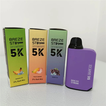 5000 पफ्स डिस्पोजेबल किट बॉक्स vape Breze