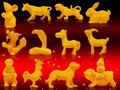 Gold Gift & Craft, 12 Animals of the Year, Chinese Zodiac