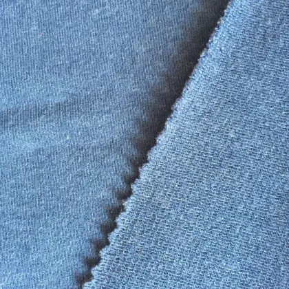 Cotton viscose CR french terry knitting fabric