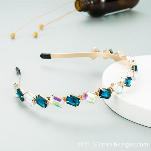 Luxury Handmade European Vintage Rhinestone Crystal Hairband for Women - ALLCH 2023