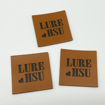 Best Selling Custom Leather Labels 3D Embossed Brand Name Patches