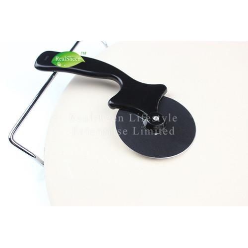 Pizza Stone Pizza Cutter with Chrome Plated Rack