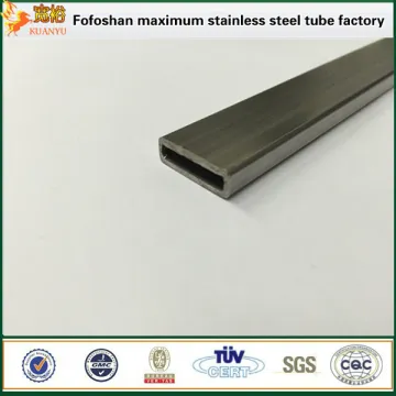 ss201 thin walled flat rectangular stainless steel tube for USB connector