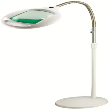 Adjustable Brightness Magnifying Floor Lamp for Sewing Crafts with Light and Stand