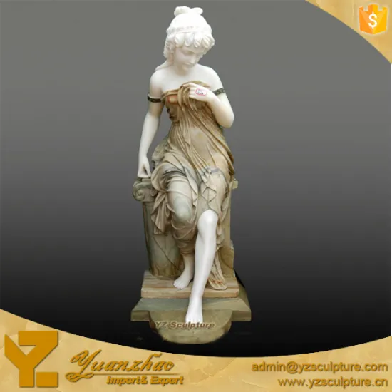 Outdoor life-size Stone Woman Figure Statues