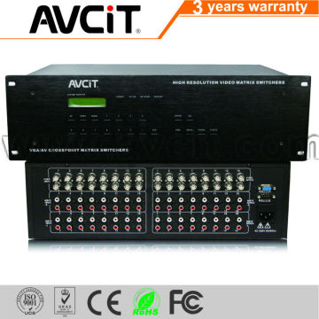 Audio & Video 16 input and 16 output RCA matrix switches