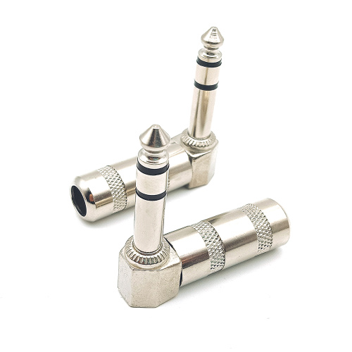 6.35mm Stereo Microphone Audio Guitar TRS Plug Connector