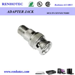 RF Adapter CATV TV FM F Female to BNC Male Connector Adapter