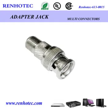 RF Adapter CATV TV FM F Female to BNC Male Connector Adapter
