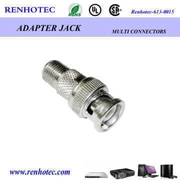 RF Adapter CATV TV FM F Female to BNC Male Connector Adapter